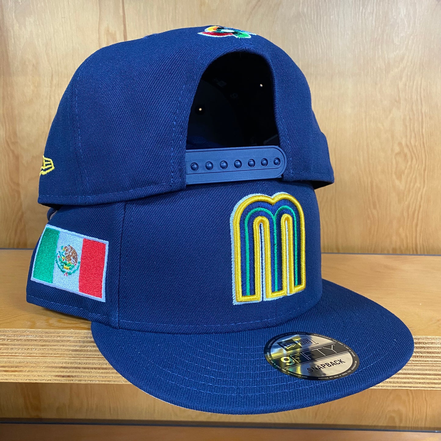 New Era Cap X WBC Mexico 950 Snapback Oceanside Yellow Green