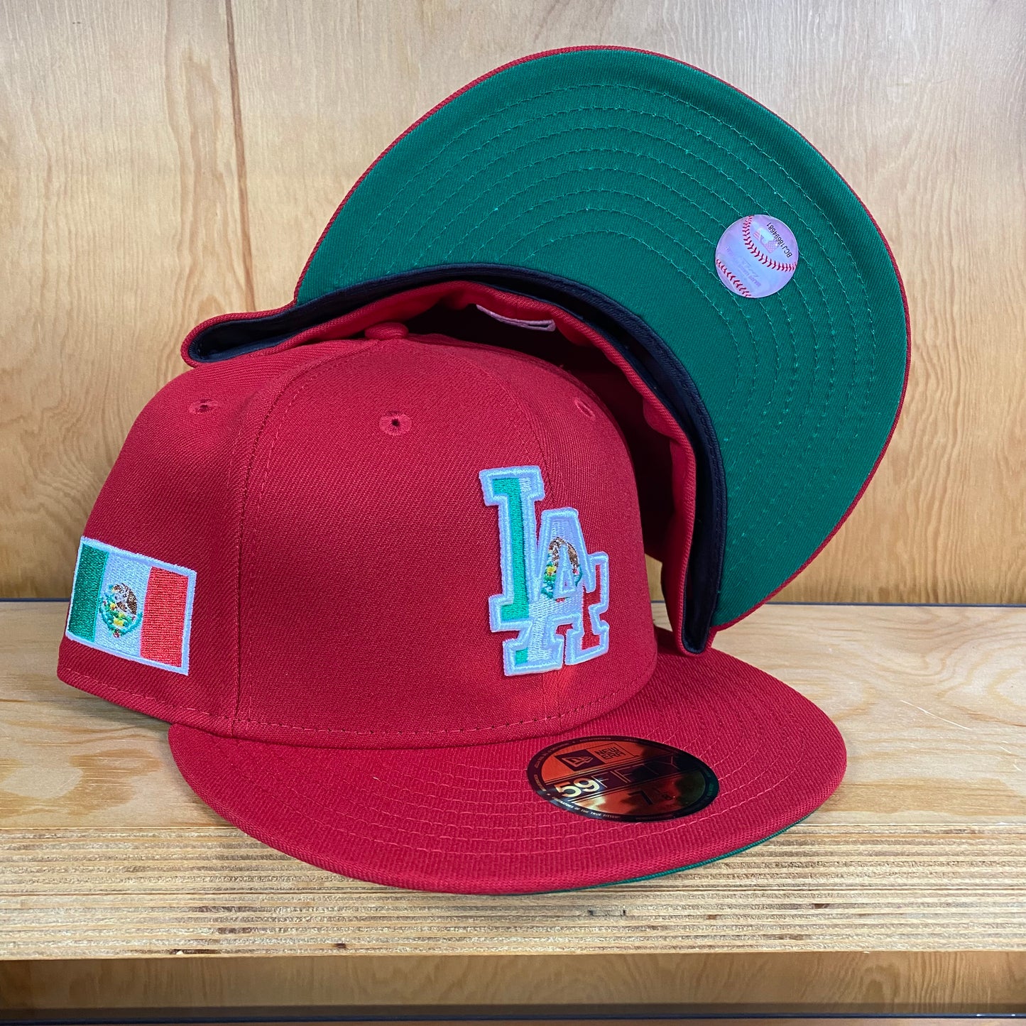 New Era Cap Dodgers X Mexico Scarlet Red 5950 Fitted Custom