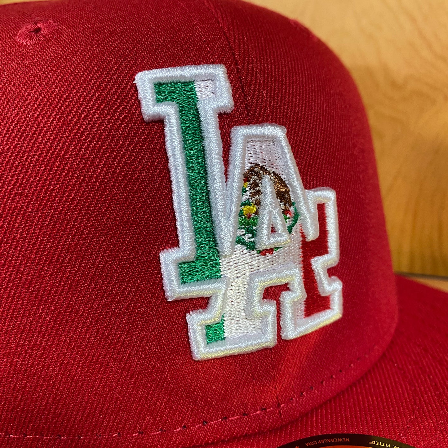 New Era Cap Dodgers X Mexico Scarlet Red 5950 Fitted Custom