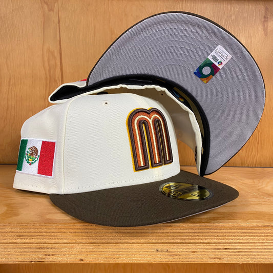 New Era Cap X WBC Mexico 5950 Fitted Chrome White Walnut