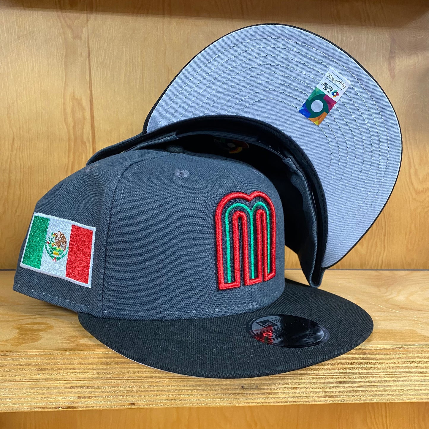 Copy of Copy of New Era Cap X WBC Mexico 950 Snapback Dark Grey