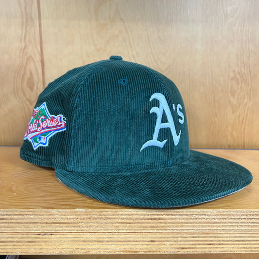 Oakland A's Throwback Corduroy 5950 1989 WS