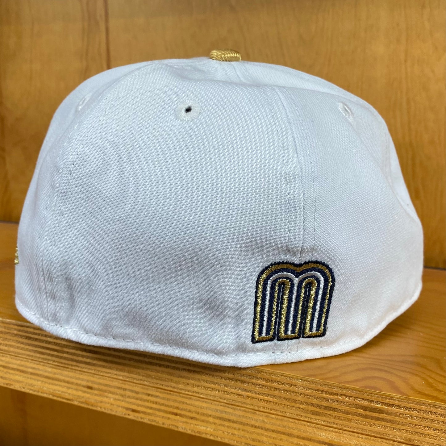 New Era Mexico Fitted Hat White Navy Gold