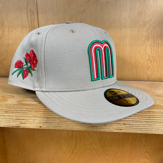 New Era Mexico Fitted Hat Camel Rose